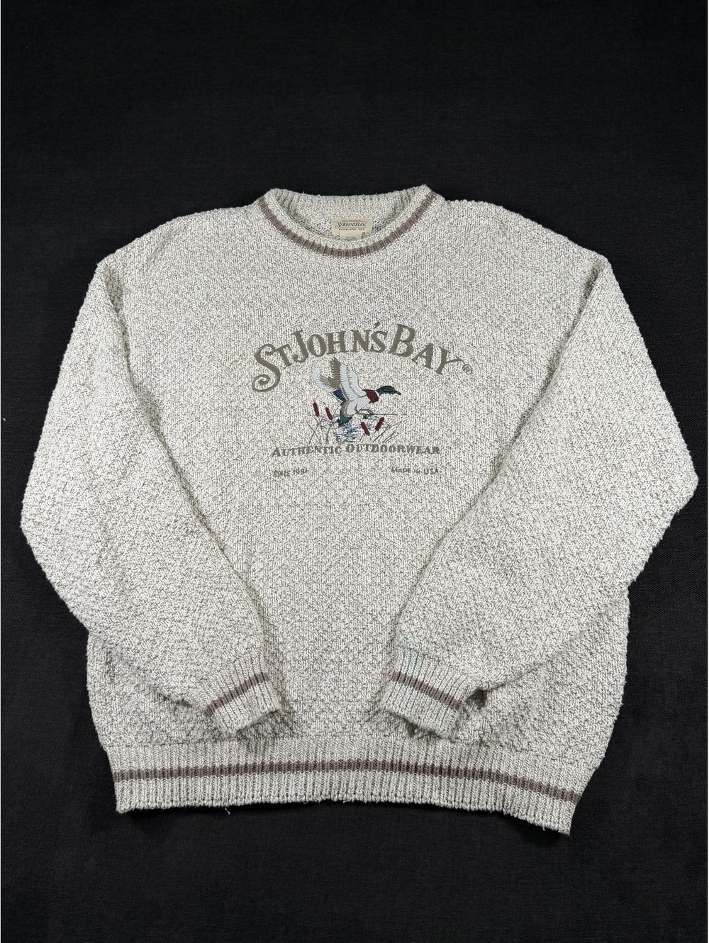 St. John's Bay Men's XL Authentic Outdoorwear Cotton Sweater